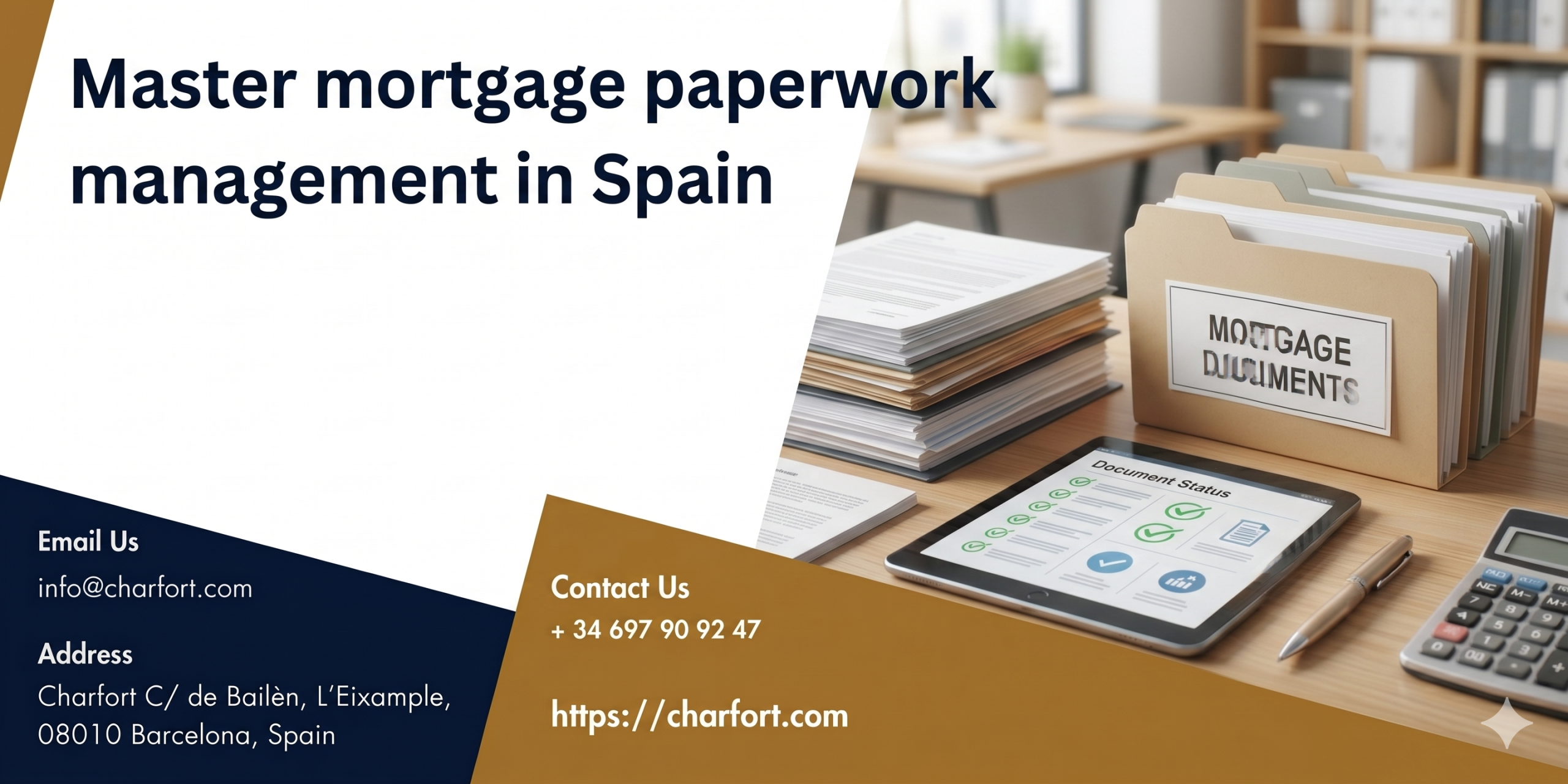 Master mortgage paperwork management in Spain