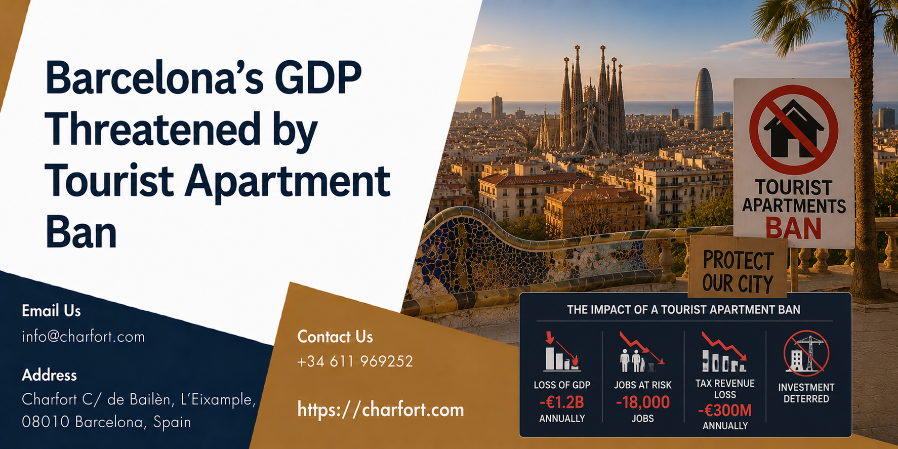 Barcelona’s GDP Threatened by Tourist Apartment Ban