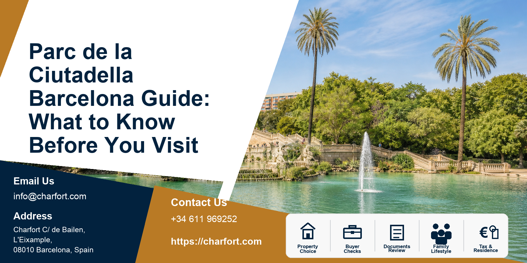 Parc de la Ciutadella Barcelona Guide: What to Know Before You Visit featured image with Barcelona visitor guide background