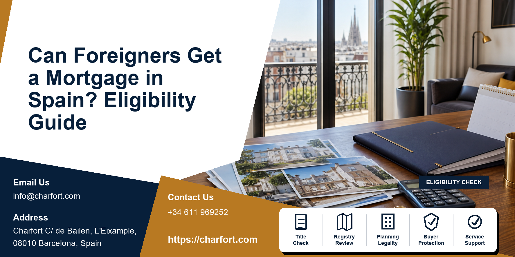 Can foreigners get a mortgage in Spain featured image with international buyer, Spanish home, bank file and approval checklist